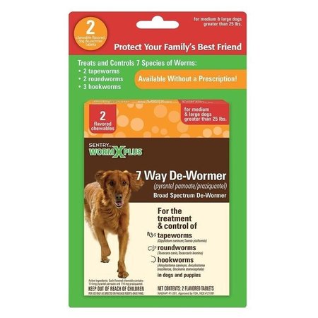 SENTRY 3931 Dewormer, Tablet, 2 Count 3976